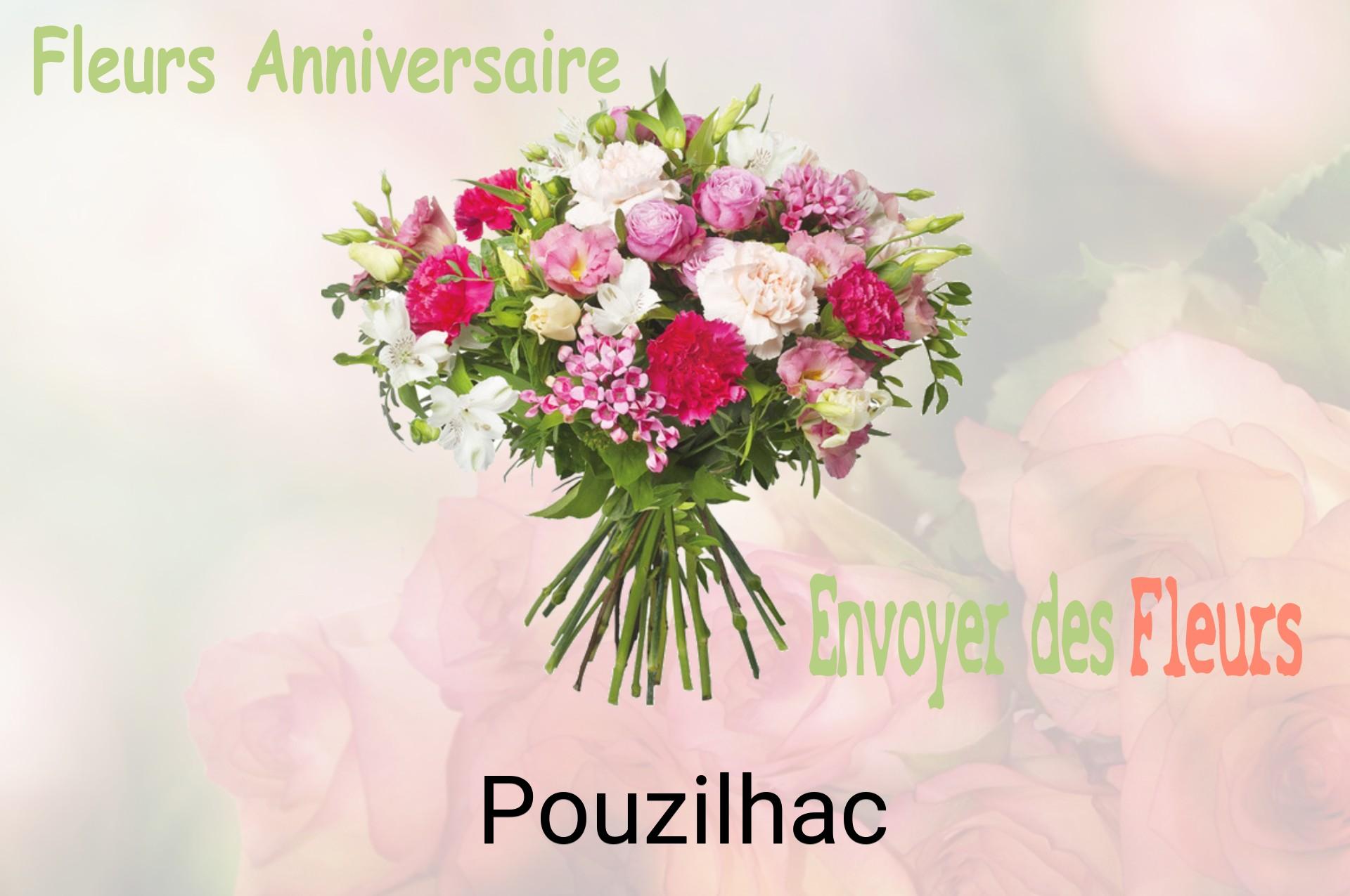 Bouquet de fleurs d’anniversaire livré à Pouzilhac
