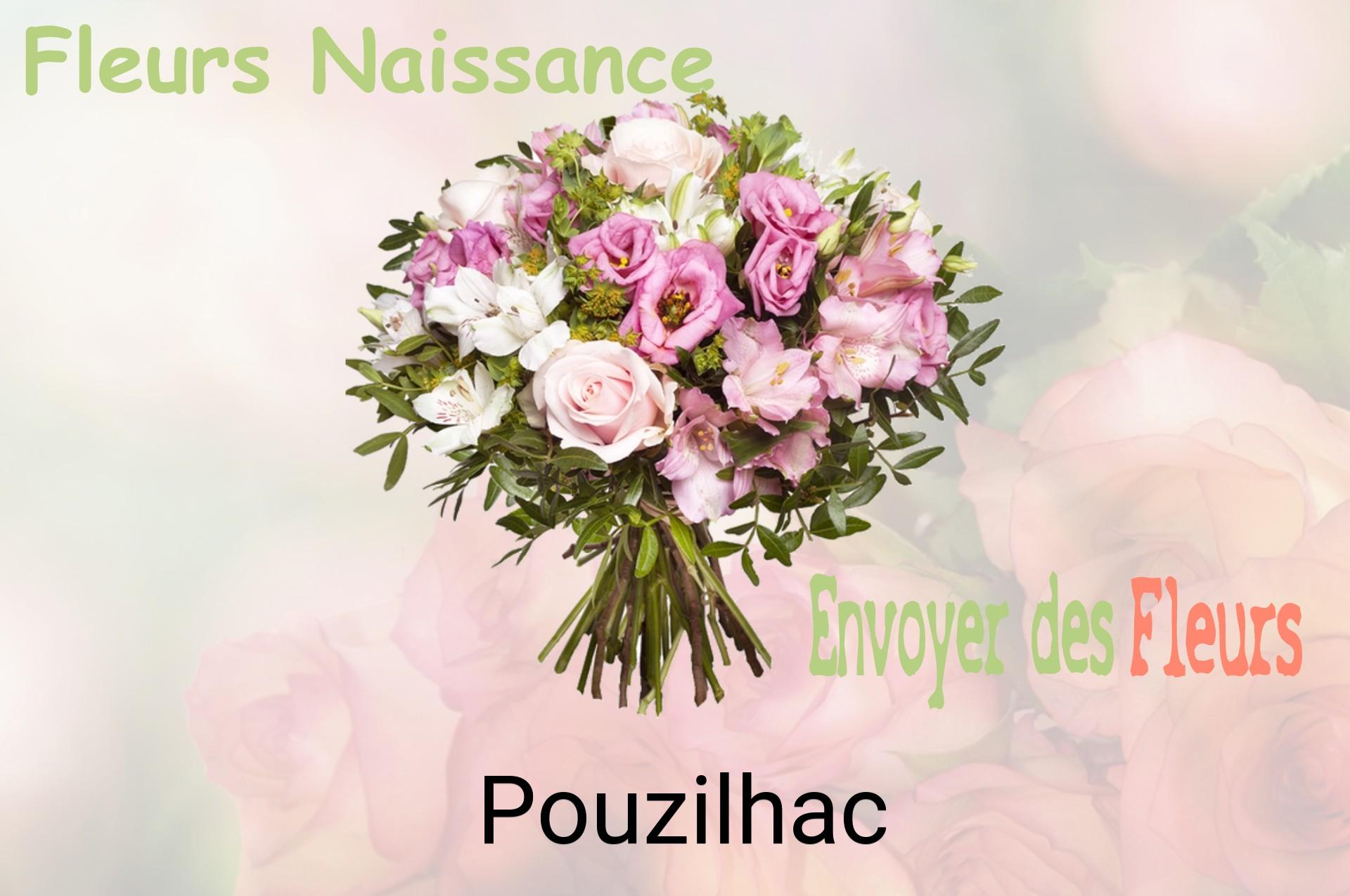 Bouquet de fleurs de naissance livré à Pouzilhac